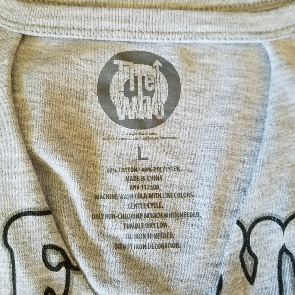 New. Short Sleeved The Who Hybrid Graphic Tee NWOT - Picture 6 of 6